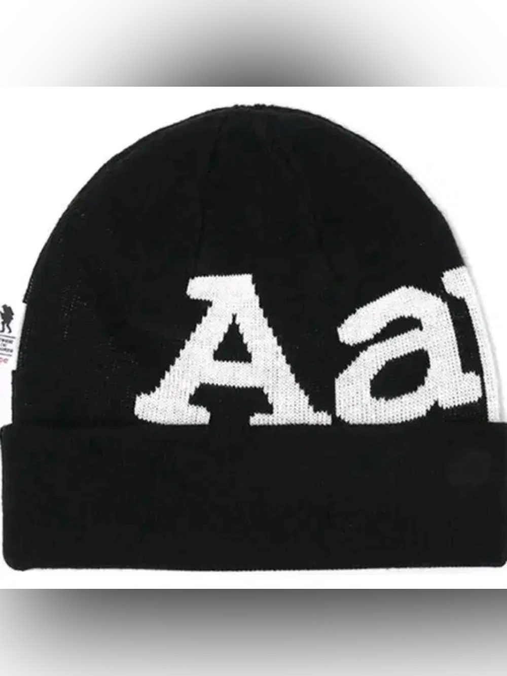 AAPE By A Bathing Ape logo beanie in black